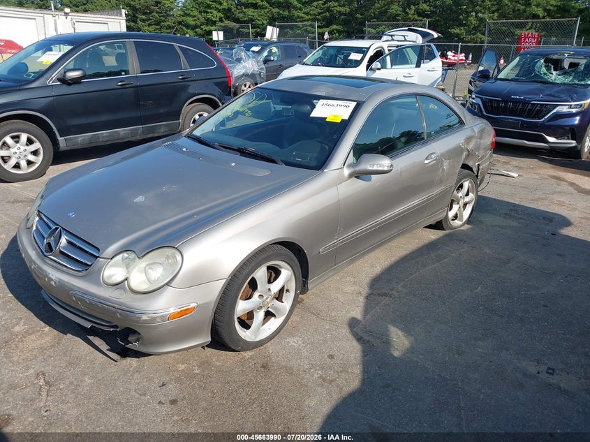 2004 Mercedes-benz Clk-class VIN WDBTJ65JX4F078799 IAAI salvage auction — FRONT & REAR, Mv-907A (New York), sold $425 on 2026-08-04 (photo 2)