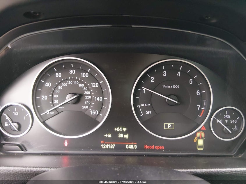 2015 BMW 3er VIN WBA3B5C57FP654504 IAAI salvage auction — RIGHT FRONT, Clear (Oregon), sold $1,950 on 2026-07-22 (photo 7)
