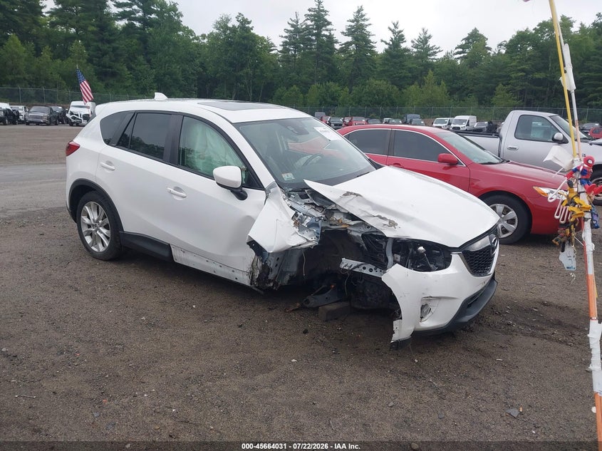 2014 Mazda Cx-5 VIN JM3KE4DY5E0357724 IAAI salvage auction — RIGHT FRONT, Clear (Massachusetts), sold $1,350 on 2026-07-31 (photo 1)