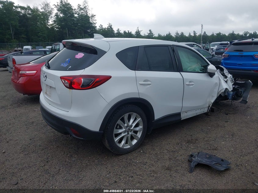 2014 Mazda Cx-5 VIN JM3KE4DY5E0357724 IAAI salvage auction — RIGHT FRONT, Clear (Massachusetts), sold $1,350 on 2026-07-31 (photo 4)