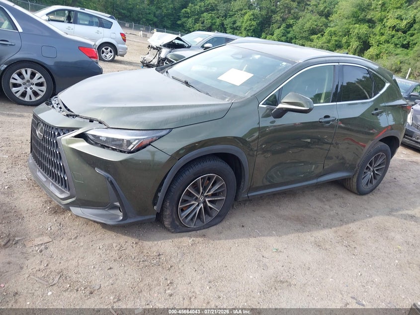 2022 Lexus Nx VIN JTJADCEZ6N2000532 IAAI salvage auction — FRONT END, Salvage (Massachusetts), sold $9,500 on 2026-08-29 (photo 2)