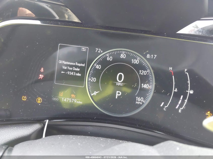 2022 Lexus Nx VIN JTJADCEZ6N2000532 IAAI salvage auction — FRONT END, Salvage (Massachusetts), sold $9,500 on 2026-08-29 (photo 7)