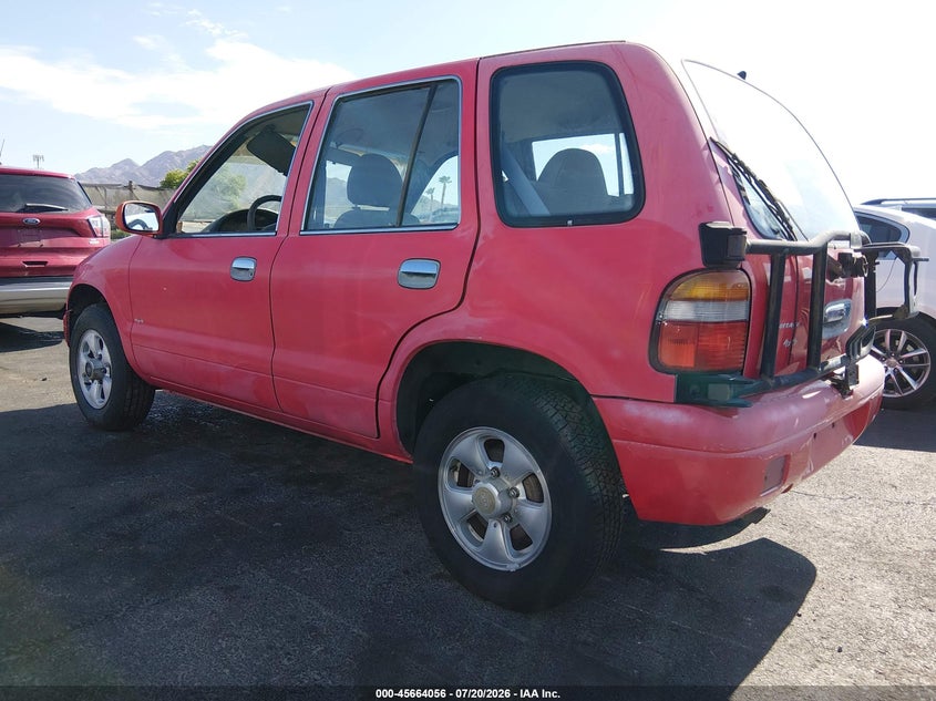 1996 Kia Sportage VIN KNDJA723XT5519114 IAAI salvage auction — NORMAL WEAR, Clear (Nevada), sold $125 on 2026-07-31 (photo 3)