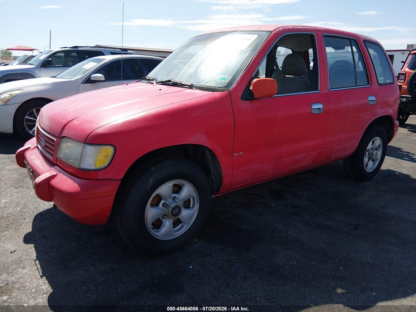 1996 Kia Sportage VIN KNDJA723XT5519114 IAAI salvage auction — NORMAL WEAR, Clear (Nevada), sold $125 on 2026-07-31 (photo 2)