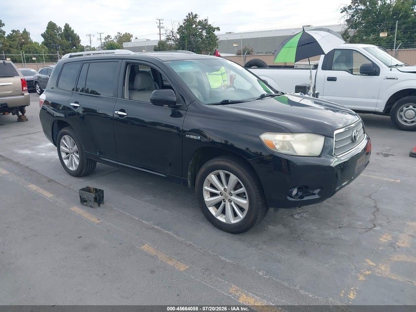 2008 Toyota Highlander hybrid VIN JTEEW44A682024457 IAAI salvage auction — NORMAL WEAR, Clear - Dealer Only (California), sold $825 on 2026-07-29 (photo 1)