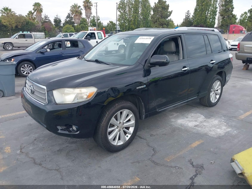 2008 Toyota Highlander hybrid VIN JTEEW44A682024457 IAAI salvage auction — NORMAL WEAR, Clear - Dealer Only (California), sold $825 on 2026-07-29 (photo 2)