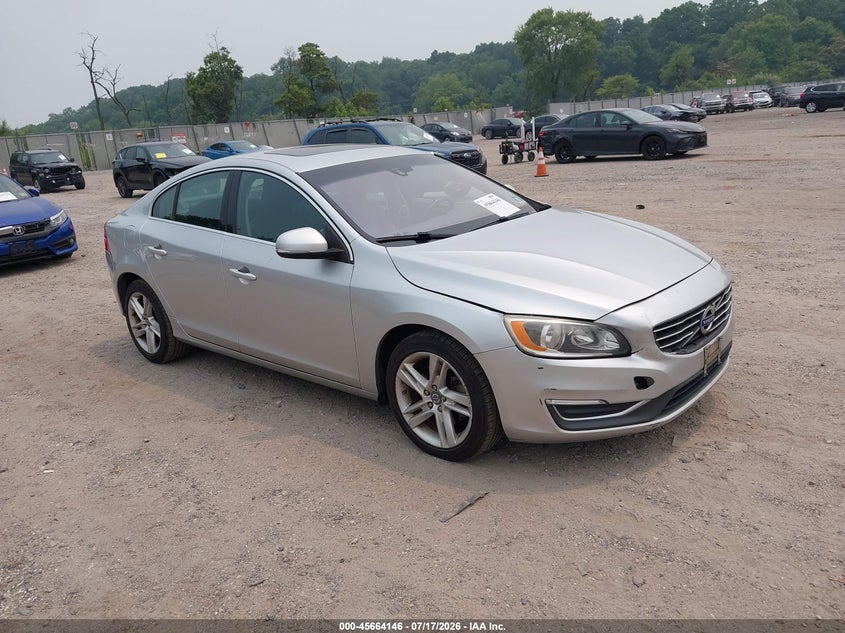 2015 Volvo S60 VIN YV126MFB4F1305070 IAAI salvage auction — FRONT END, Salvage Title, sold $1,500 on 2026-08-15 (photo 1)