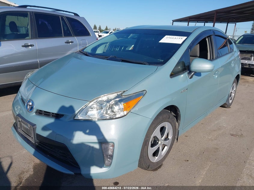 2013 Toyota Prius VIN JTDKN3DU5D1723965 IAAI salvage auction — NORMAL WEAR, Clear - Dealer Only (California), sold $925 on 2026-07-28 (photo 2)