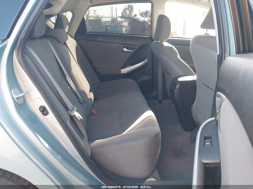 2013 Toyota Prius VIN JTDKN3DU5D1723965 IAAI salvage auction — NORMAL WEAR, Clear - Dealer Only (California), sold $925 on 2026-07-28 (photo 8)