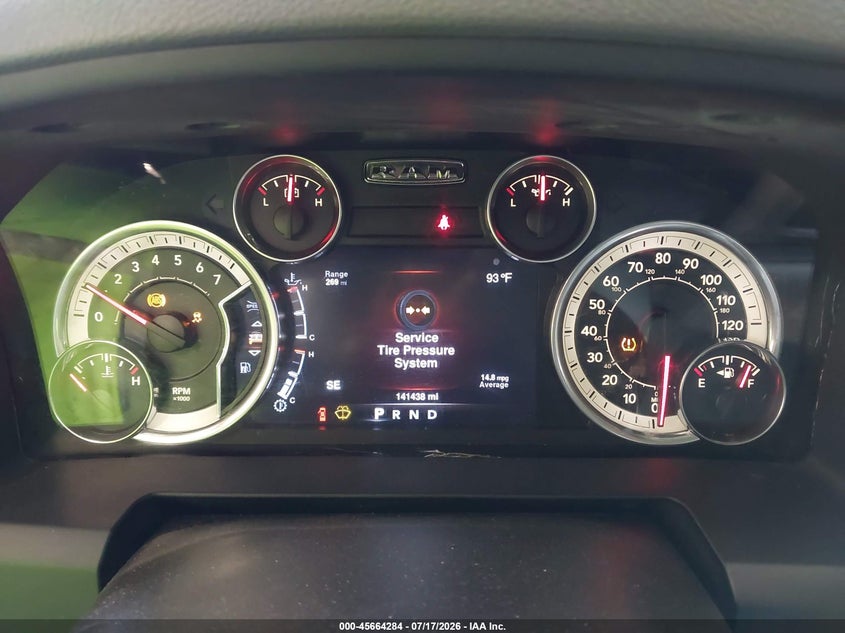 2016 Ram 1500 VIN 1C6RR7LT4GS220520 IAAI salvage auction — FRONT END, Salvage Title, sold $5,300 on 2026-08-28 (photo 7)