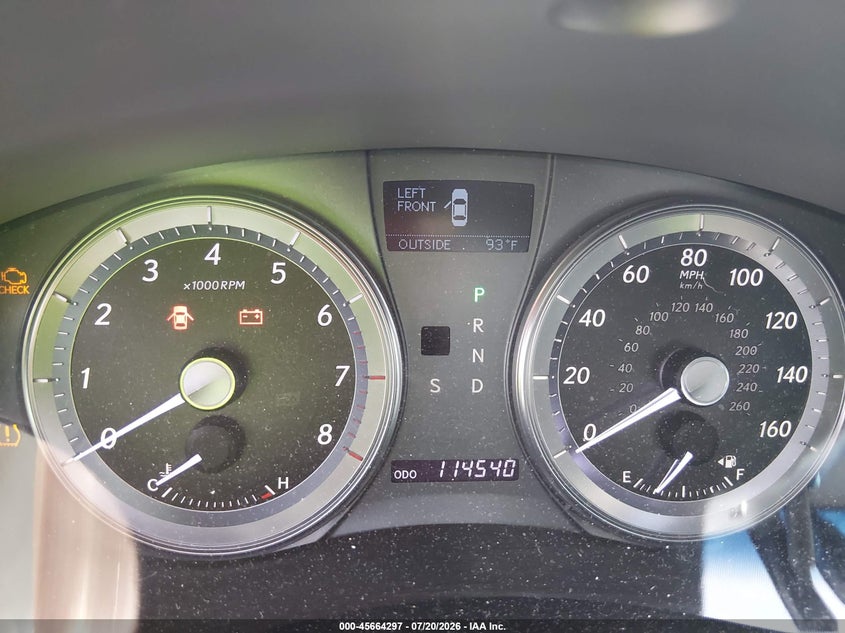 2010 Lexus Es 350 VIN JTHBK1EG4A2362139 IAAI salvage auction — RIGHT FRONT, Salvage (Alabama), sold $1,650 on 2026-08-31 (photo 7)
