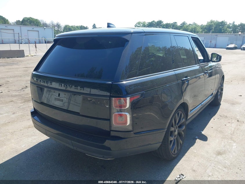 2018 Land rover RANGE ROVER VIN SALGS2REXJA388037 IAAI salvage auction — UNKNOWN, Salvage Title, sold $8,800 on 2026-07-28 (photo 4)
