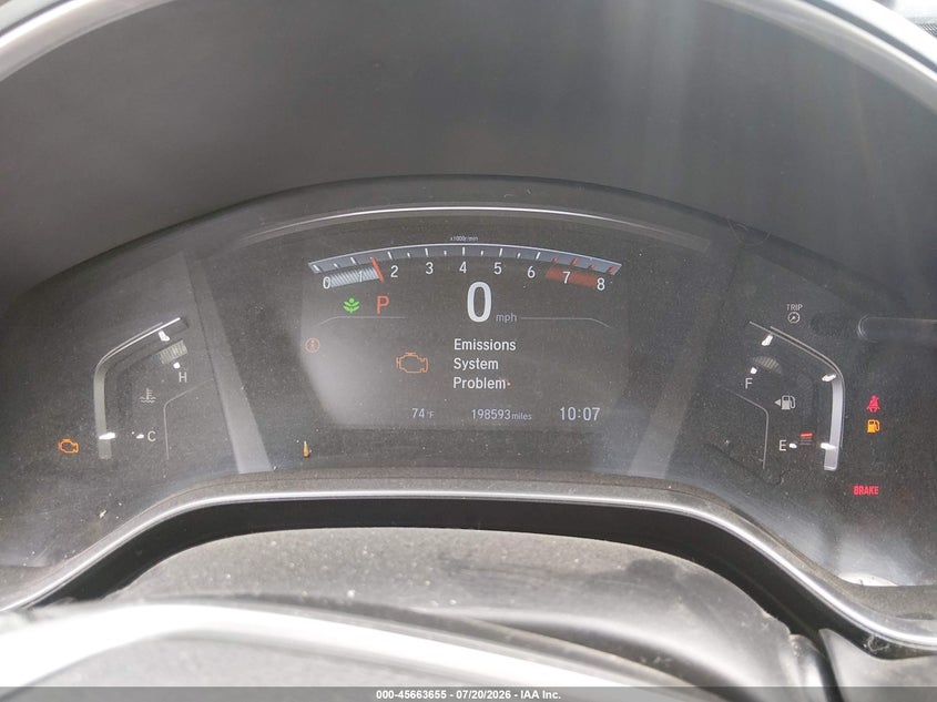 2019 Honda Cr-v VIN 5J6RW2H57KA003275 IAAI salvage auction — FRONT END, Salvage Title, sold $3,500 on 2026-08-07 (photo 7)
