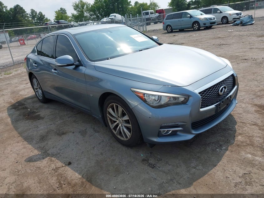 2015 Infiniti Q50 VIN JN1BV7AR1FM396833 IAAI salvage auction — NORMAL WEAR, Clear (Virginia), sold $2,150 on 2026-07-24 (photo 1)
