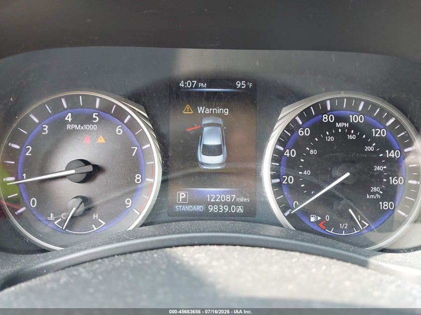 2015 Infiniti Q50 VIN JN1BV7AR1FM396833 IAAI salvage auction — NORMAL WEAR, Clear (Virginia), sold $2,150 on 2026-07-24 (photo 7)