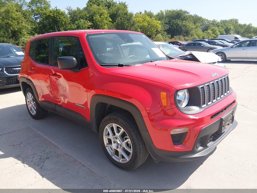 2023 Jeep Renegade VIN ZACNJDB19PPP70277 IAAI salvage auction — SIDE, Enterprise Vehicles Clear Only (Texas), sold $9,100 on 2026-07-29 (photo 1)