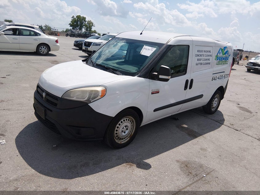 2016 Ram Promaster city VIN ZFBERFAT6G6C49990 IAAI salvage auction — ROOF, Salvage Title, sold $475 on 2026-08-18 (photo 2)
