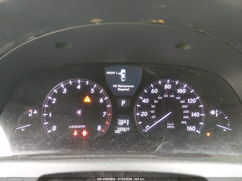 2008 Lexus Ls 460 VIN JTHBL46F185059641 IAAI salvage auction — NORMAL WEAR, Clear (Virginia), sold $300 on 2026-07-28 (photo 7)