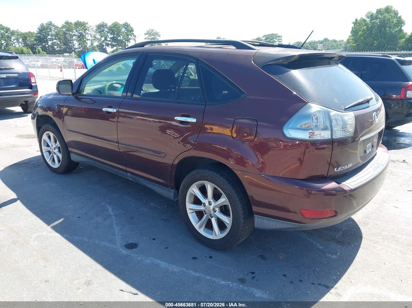 2008 Lexus Rx 350 VIN JTJGK31U989851830 IAAI salvage auction — NORMAL WEAR, Clear (Georgia), sold $25 on 2026-07-29 (photo 3)