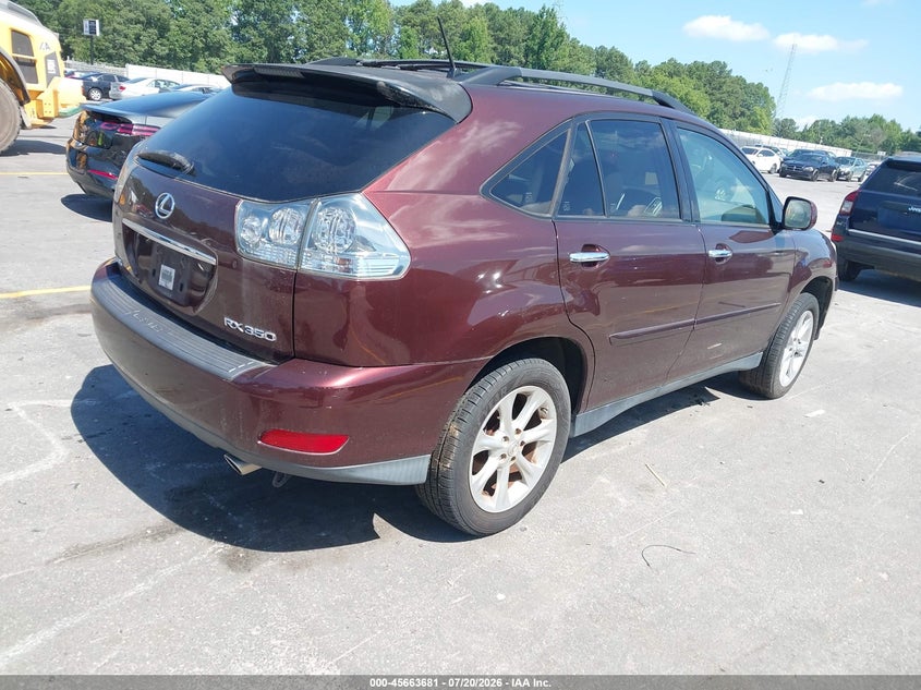 2008 Lexus Rx 350 VIN JTJGK31U989851830 IAAI salvage auction — NORMAL WEAR, Clear (Georgia), sold $25 on 2026-07-29 (photo 4)