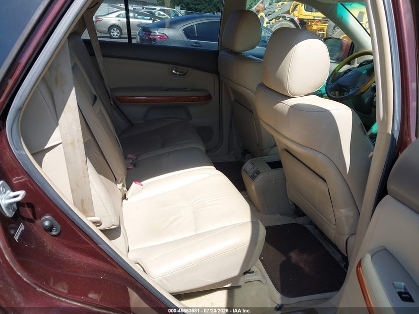 2008 Lexus Rx 350 VIN JTJGK31U989851830 IAAI salvage auction — NORMAL WEAR, Clear (Georgia), sold $25 on 2026-07-29 (photo 8)