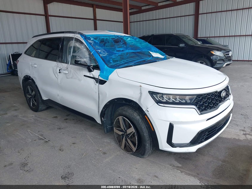 2021 Kia Sorento VIN 5XYRL4LC9MG018430 IAAI salvage auction — SIDE, Certificate Of Destruction (Florida), sold $2,050 on 2026-07-22 (photo 1)