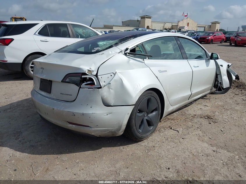 2019 Tesla Model 3 VIN 5YJ3E1EB9KF151051 IAAI salvage auction — FRONT & REAR, Salvage Title, sold $2,500 on 2026-09-21 (photo 4)