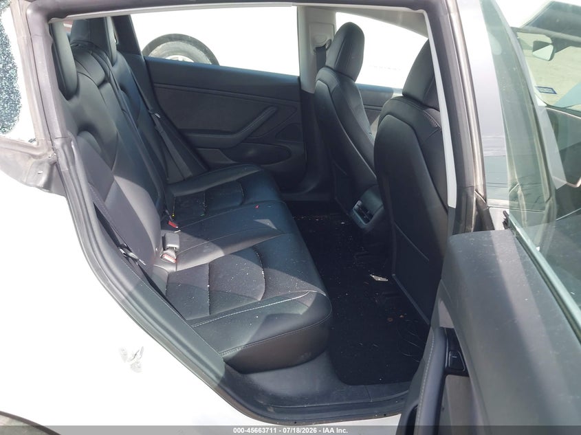 2019 Tesla Model 3 VIN 5YJ3E1EB9KF151051 IAAI salvage auction — FRONT & REAR, Salvage Title, sold $2,500 on 2026-09-21 (photo 8)