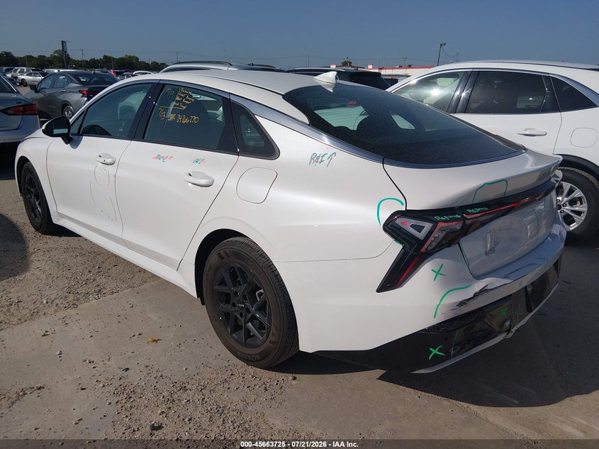 2026 Kia K5 VIN KNAG24J77T5448977 IAAI salvage auction — REAR END, Enterprise Vehicles Clear Only (Texas), sold $9,700 on 2026-07-27 (photo 3)