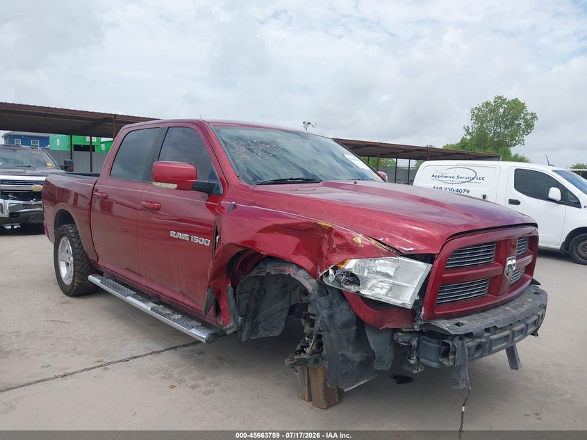 2011 Ram Ram 1500 VIN 1D7RB1CT9BS583890 IAAI salvage auction — FRONT END, Original (Texas), sold $3,050 on 2026-09-16 (photo 1)