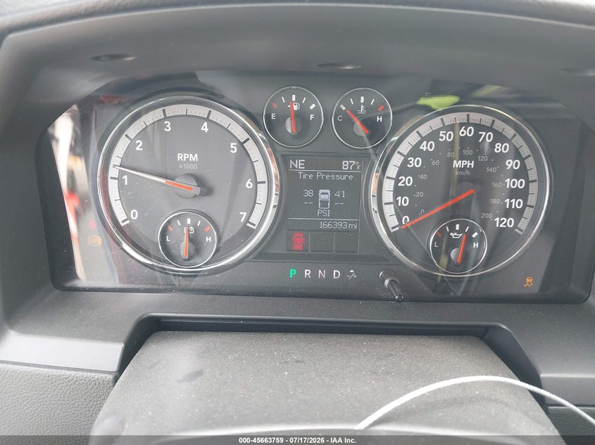2011 Ram Ram 1500 VIN 1D7RB1CT9BS583890 IAAI salvage auction — FRONT END, Original (Texas), sold $3,050 on 2026-09-16 (photo 7)