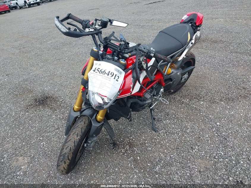 2019 Ducati Hypermotard VIN ZDMBAJDT2KB001128 IAAI salvage auction — ALL OVER, Salvage Title, sold $2,000 on 2026-09-16 (photo 2)