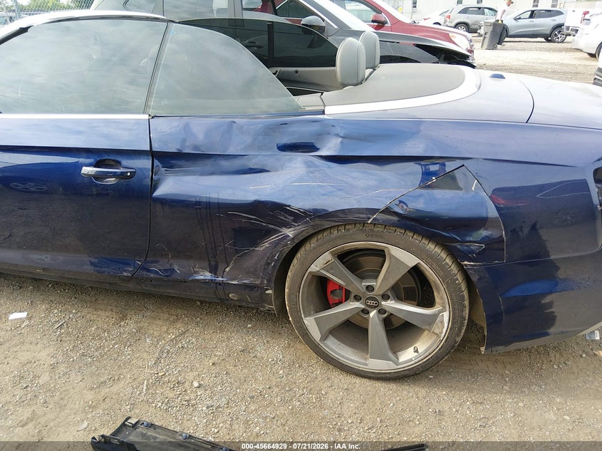2019 Audi S5 VIN WAUY4GF5XKN006894 IAAI salvage auction — SIDE, Salvage Title, sold $10,200 on 2026-08-27 (photo 6)