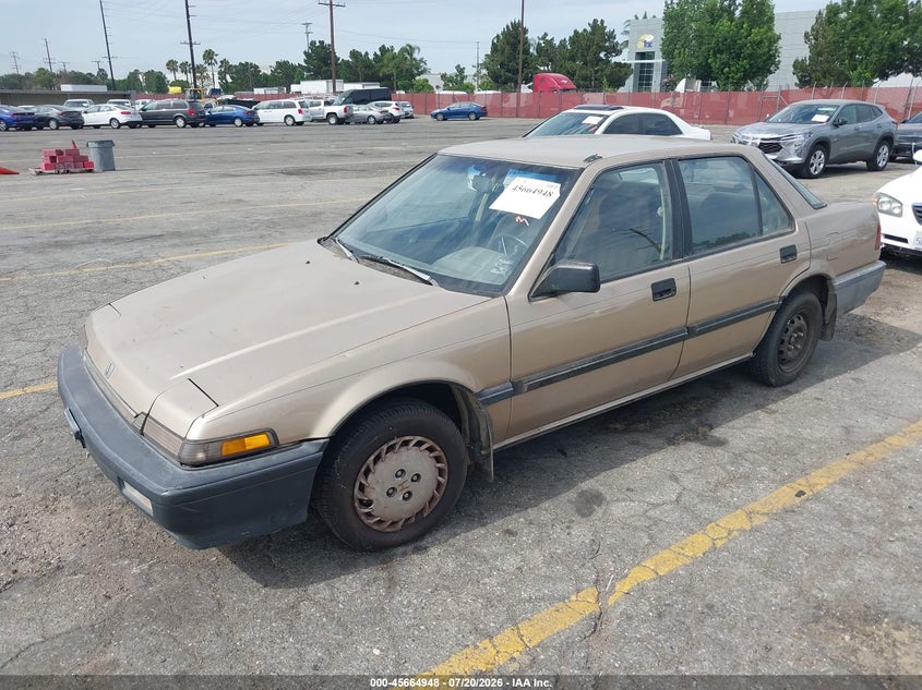 1989 Honda Accord VIN JHMCA5626KC117856 IAAI salvage auction — NORMAL WEAR, Clear - Dealer Only (California), sold $25 on 2026-07-28 (photo 2)