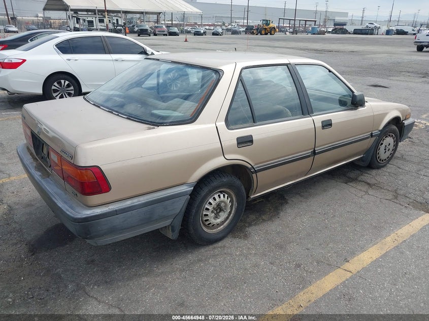 1989 Honda Accord VIN JHMCA5626KC117856 IAAI salvage auction — NORMAL WEAR, Clear - Dealer Only (California), sold $25 on 2026-07-28 (photo 4)
