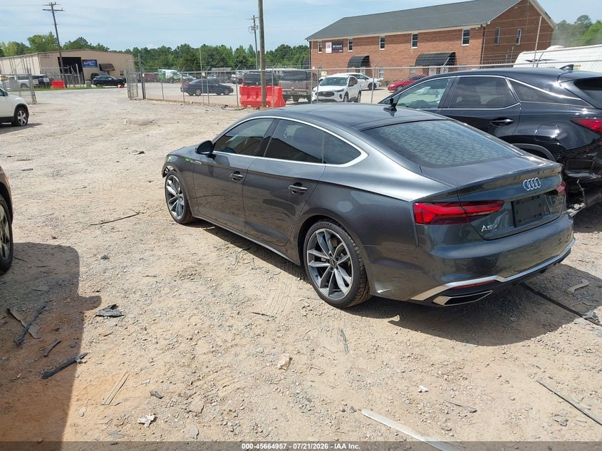 2021 Audi A5 VIN WAUFACF58MA049259 IAAI salvage auction — FRONT END, Salvage Title, sold $10,750 on 2026-08-24 (photo 3)