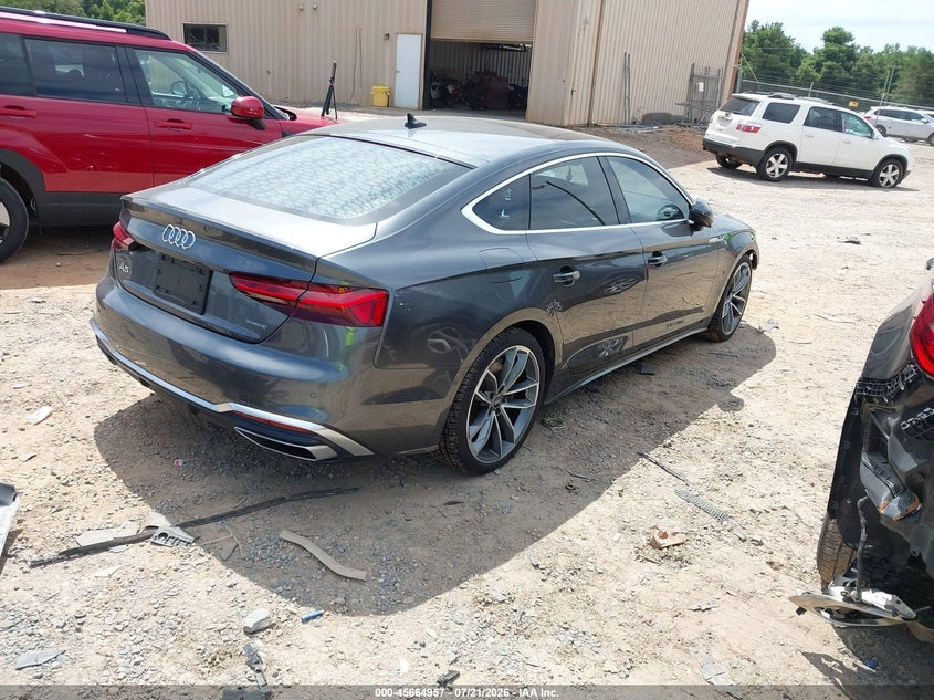 2021 Audi A5 VIN WAUFACF58MA049259 IAAI salvage auction — FRONT END, Salvage Title, sold $10,750 on 2026-08-24 (photo 4)