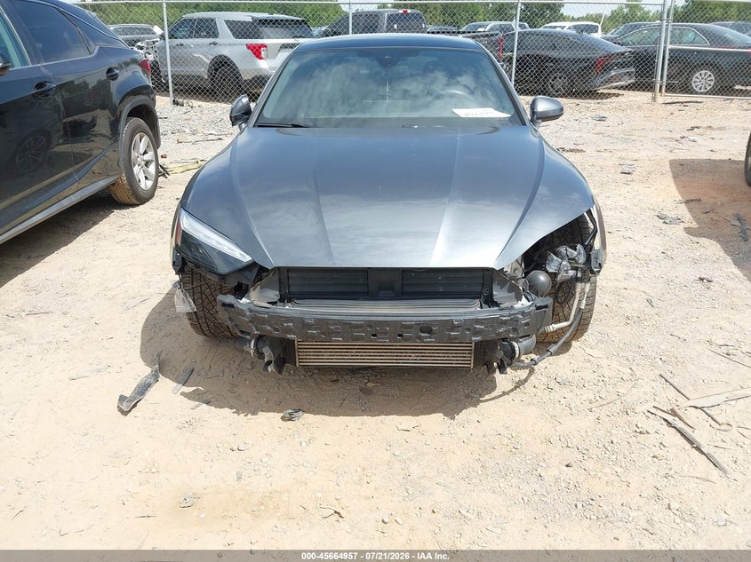 2021 Audi A5 VIN WAUFACF58MA049259 IAAI salvage auction — FRONT END, Salvage Title, sold $10,750 on 2026-08-24 (photo 6)