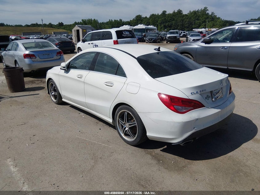 2015 Mercedes-benz Cla-class VIN WDDSJ4GBXFN173465 IAAI salvage auction — FRONT END, Reconstructed (Massachusetts), sold $525 on 2026-07-22 (photo 3)