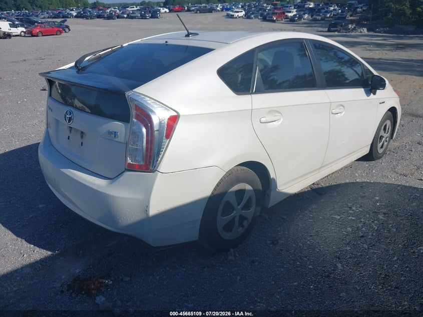 2014 Toyota Prius VIN JTDKN3DU1E0359695 IAAI salvage auction — NORMAL WEAR, Clear (Georgia), sold $1,600 on 2026-07-28 (photo 4)