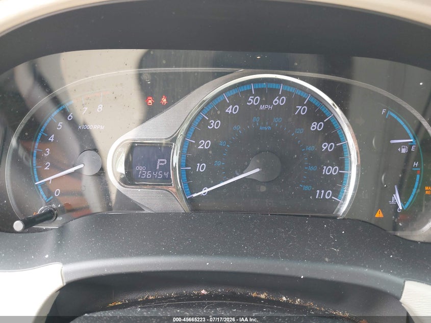 2013 Toyota Sienna VIN 5TDYK3DC2DS297715 IAAI salvage auction — NORMAL WEAR, Clear (Pennsylvania), sold $3,800 on 2026-07-24 (photo 7)