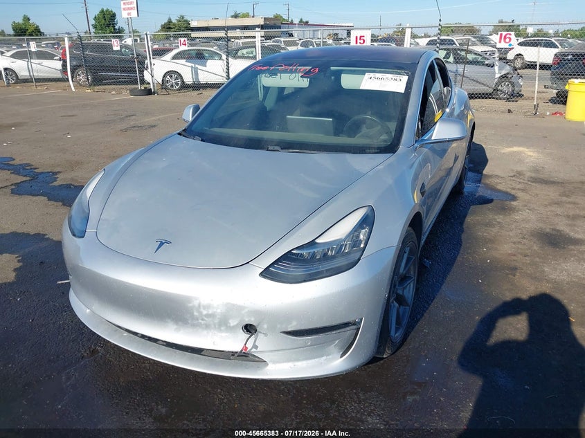 2018 Tesla Model 3 VIN 5YJ3E1EA7JF011649 IAAI salvage auction — FRONT END, Salvage (California), sold $4,850 on 2026-07-29 (photo 2)
