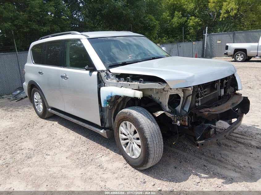 2017 Nissan Armada VIN JN8AY2NC1H9509067 IAAI salvage auction — FRONT END, Salvage Title, sold $25 on 2026-07-29 (photo 1)