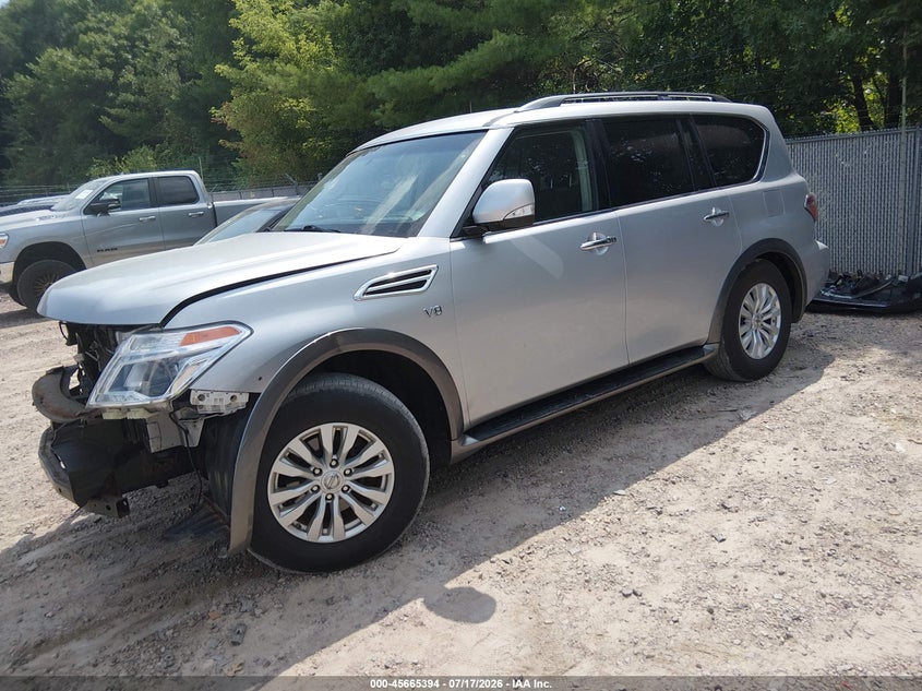2017 Nissan Armada VIN JN8AY2NC1H9509067 IAAI salvage auction — FRONT END, Salvage Title, sold $25 on 2026-07-29 (photo 2)