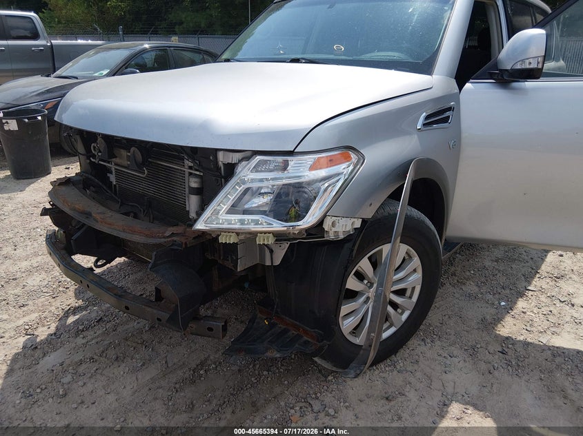 2017 Nissan Armada VIN JN8AY2NC1H9509067 IAAI salvage auction — FRONT END, Salvage Title, sold $25 on 2026-07-29 (photo 6)