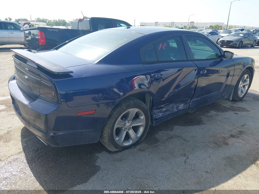 2014 Dodge Charger VIN 2C3CDXBG8EH186639 IAAI salvage auction — RIGHT SIDE, Original (Texas), sold $2,800 on 2026-09-26 (photo 4)
