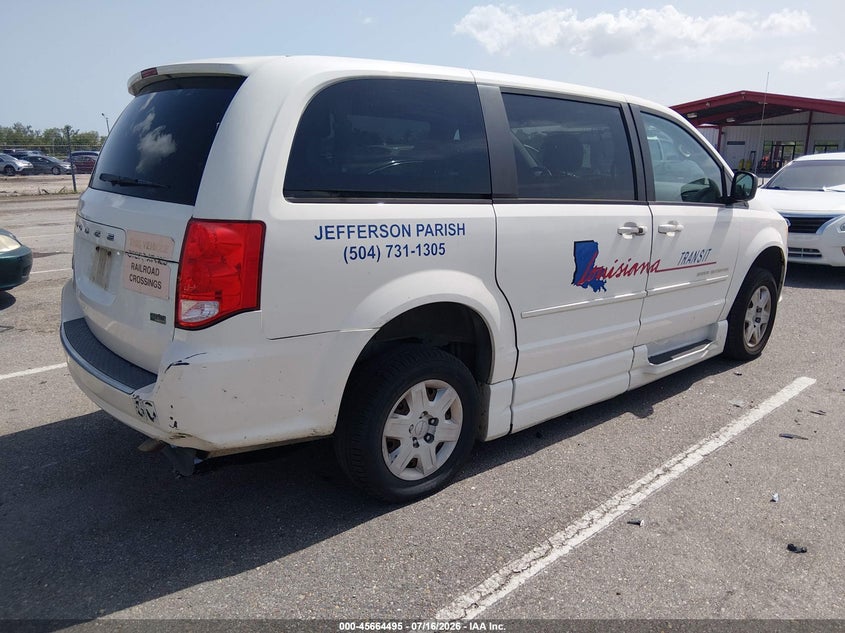 2012 Dodge Caravan VIN 2C4RDGBG1CR180730 IAAI salvage auction — NORMAL WEAR, Clear (Louisiana), sold $9,300 on 2026-07-29 (photo 4)