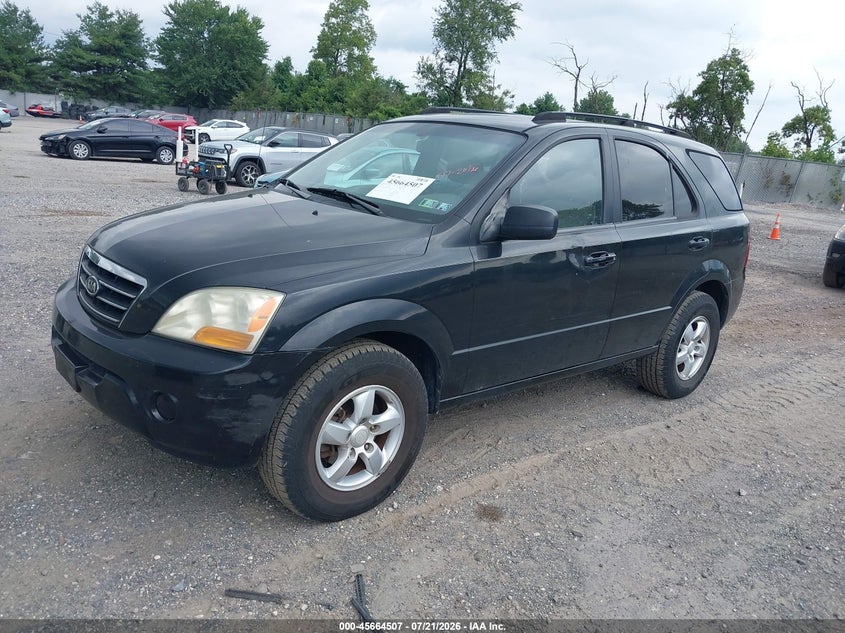2008 Kia Sorento VIN KNDJD735785765486 IAAI salvage auction — NORMAL WEAR, Clear (Pennsylvania), sold $725 on 2026-07-28 (photo 2)