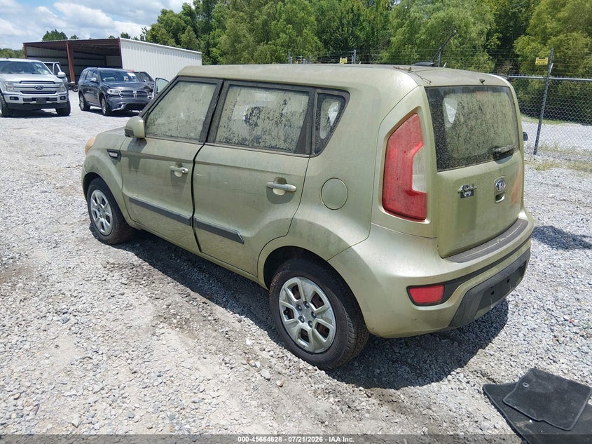 2013 Kia Soul VIN KNDJT2A58D7584517 IAAI salvage auction — NORMAL WEAR, Clear (Tennessee), sold $325 on 2026-07-24 (photo 3)