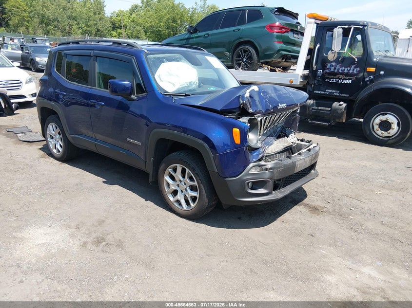 2016 Jeep Renegade VIN ZACCJBBT8GPE40596 IAAI salvage auction — FRONT END, Salvage Title, sold $425 on 2026-08-18 (photo 1)